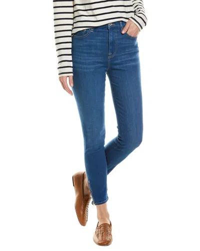 7 For All Mankind Mazete Ultra High-rise Skinny Ankle Jean In Blue