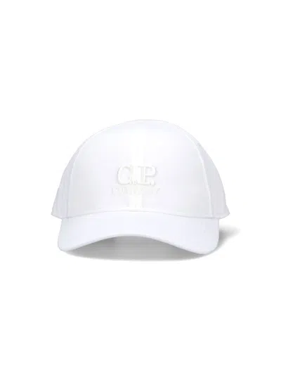 C.p. Company Hat In White