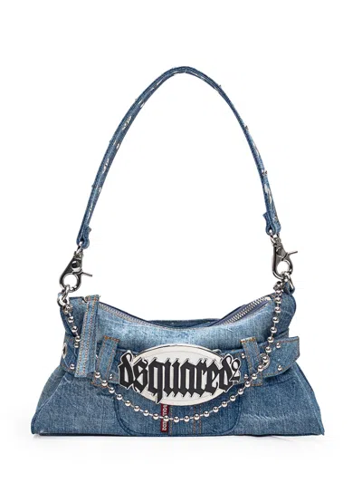 Dsquared2 Gothic Logo-plaque Denim Bag