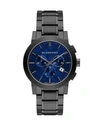 BURBERRY ROUND STAINLESS STEEL CHRONOGRAPH WATCH,0400093832655
