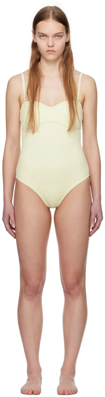 Bottega Veneta Nylon Bodysuit In Ivory