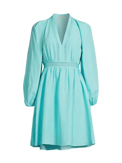 Kobi Halperin Women's Barb Open-seam Cover-up Dress In Aqua