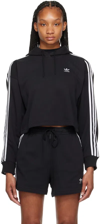 Adidas Originals Black Adicolor 3-stripes Hoodie