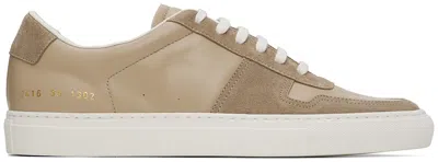 Common Projects Tan Bball Duo Trainers In 1302 Tan
