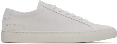 Common Projects Original Achilles Suede Sneakers In 4102 Off White