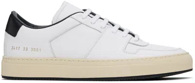 Common Projects White Decades Sneakers In 3001 Warm White