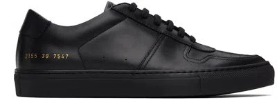 Common Projects Bball Leather Trainer In Black