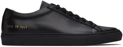 Common Projects Black Original Achilles Low Sneakers In 7547 Black *