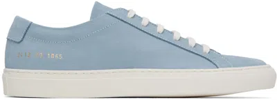 Common Projects Achilles Leather Sneakers In Blue
