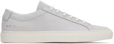 Common Projects Gray Contrast Achilles Sneakers In 7543 Grey