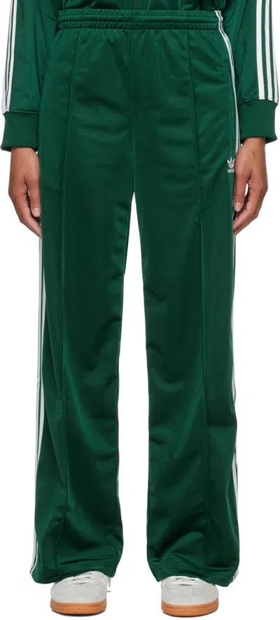 Adidas Originals Green Firebird Track Pants In Collegiate Green