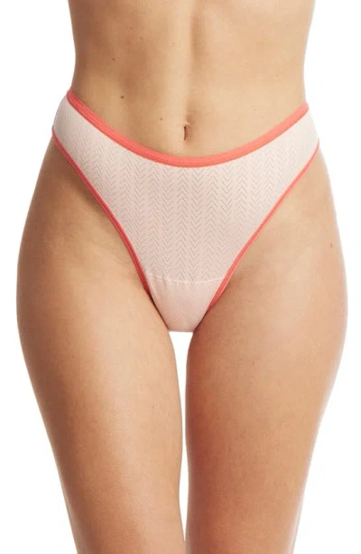 Hanky Panky Movecalm™ Natural Rise Thong In Red