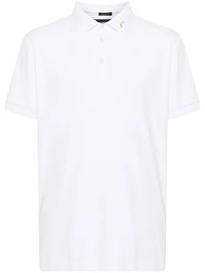 J. Lindeberg Kv Poloshirt Mit Logo-applikation In White