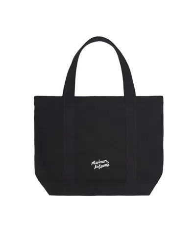 Maison Kitsuné Shoulder Bag In Black