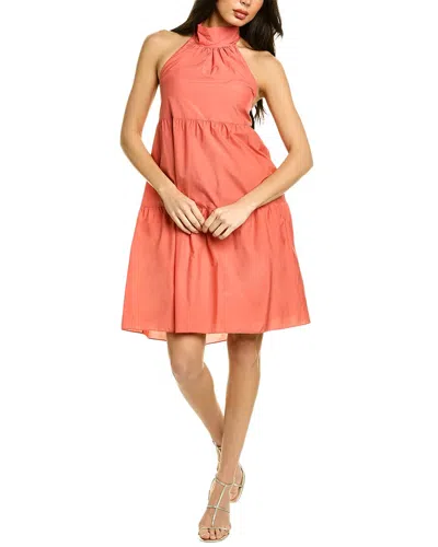 Theory Halter A Line Dress In Pink