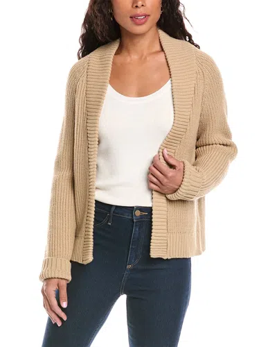 Anna Kay Lumina Shaker Wool-blend Cardigan In Beige