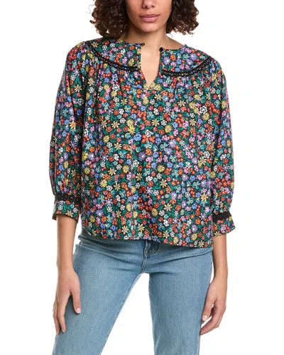 Johnny Was Risa Poplin Blouse In Multi