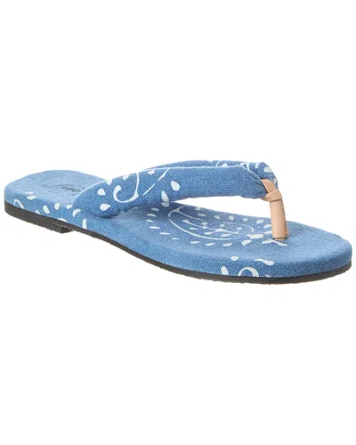 Free People Es Verdra Canvas Sandal In Blue