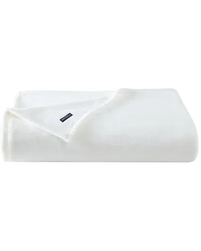 Nautica Ultra Soft Plush Fleece Blanket In Deck White