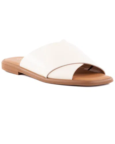 Seychelles Upper Echelon Leather Sandal In White