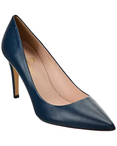 Bruno Magli Telma Leather Pump In Blue