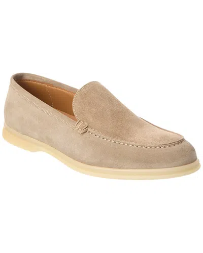 Alfonsi Milano Suede Loafer In Grey