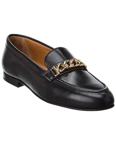 Alfonsi Milano Bianca Leather Loafer In Black