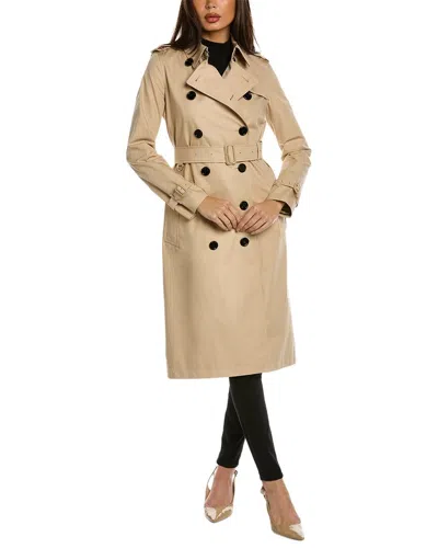 Burberry Trench Coat In Beige