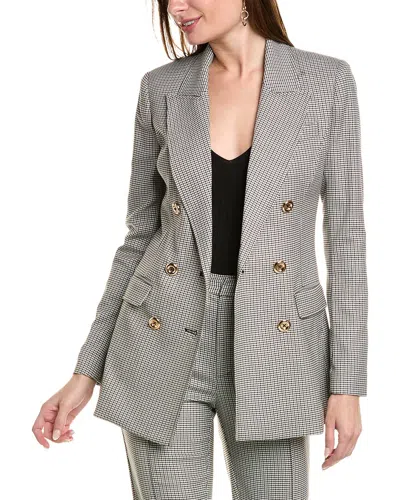 Toccin Women's Mia Double-breasted Houndstooth Blazer In Black