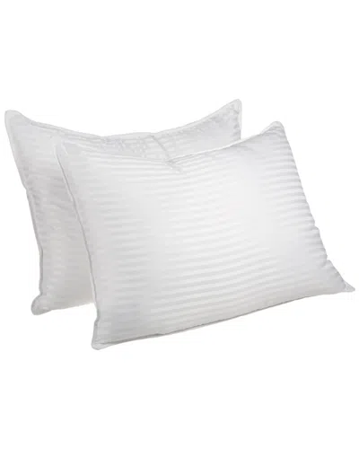 Superior Stripe Pillow Set Collection In White