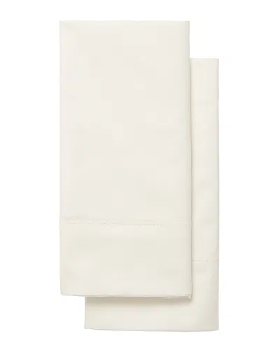 Frette Lux Percale Ivory Pillowcase Pair In Nocolor