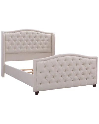 Jennifer Taylor Home Marcella Tufted Wingback Queen Bed