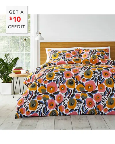 Marimekko Rosarium Comforter Set, King In Pink