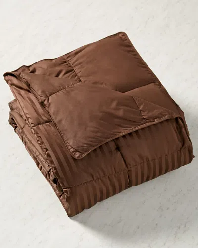 Superior All-season Reversible Down Alternative Blanket In Brown