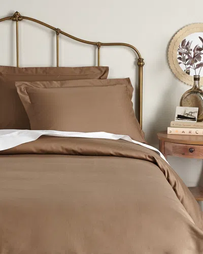 Superior 1000 Thread Count Solid Duvet Cover Set In Brown