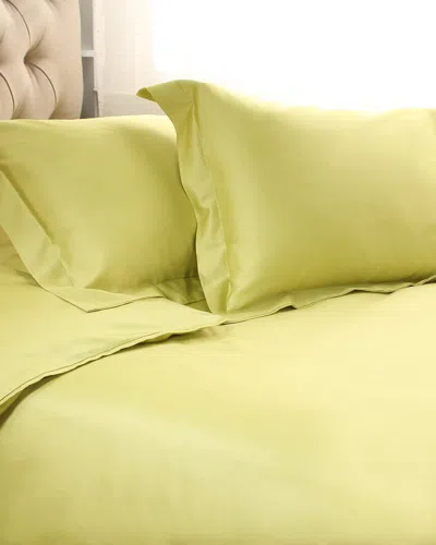 Superior 650 Thread Count Solid Duvet Cover Set In Green