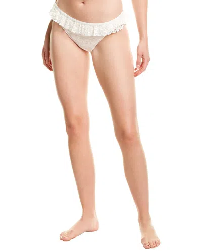 Kate Spade New York Lace Classic Bikini Bottom In White