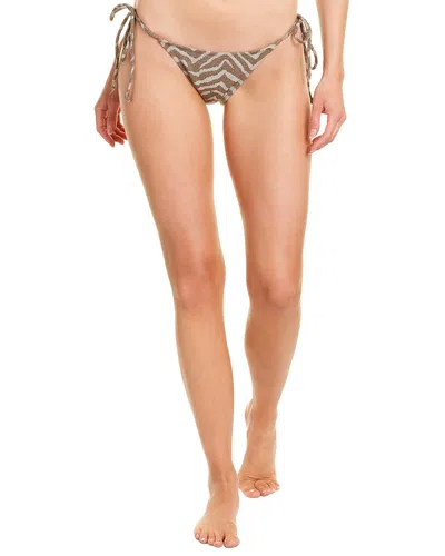 Sportsillustrated Swim Sports Illustrated Swim String Bikini Bottom In Grey