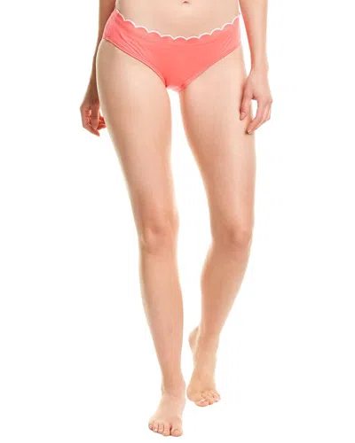 Kate Spade New York Contrast Scallop Hipster Bottom In Pink