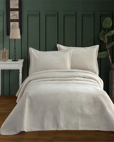 Enchante Home Quilted Bedspread In Beige