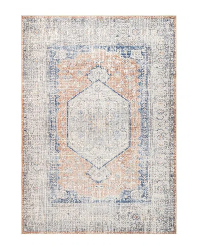 Nuloom Vintage Medallion Washable Rug In Peach