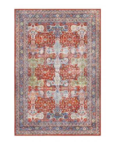 Surya Leicester Traditional Bright Washable Rug In Red