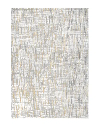Nuloom Emersyn Contemporary Textured Abstract Crosshatch Area Rug Rug In Gold