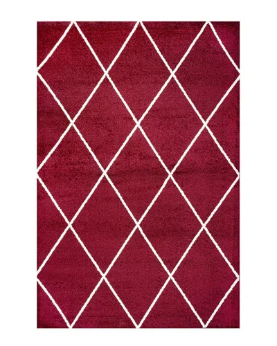 Jonathan Y Supersoft Cole Contemporary Rug In Red