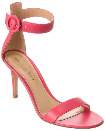 Gianvito Rossi Portofino 85 Leather Sandal In Pink