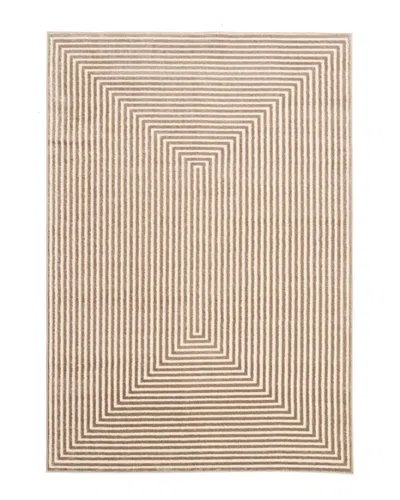Ecarpet Trona Modern Abstract Rug In Taupe