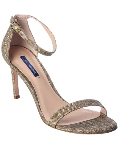 Stuart Weitzman Nunakedstraight Sandal In Gold