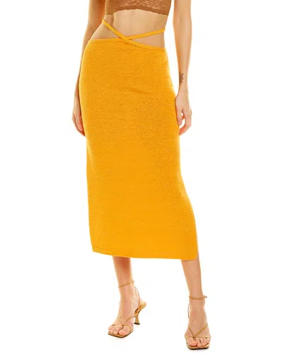 Cult Gaia Hedda Midi Skirt In Yellow