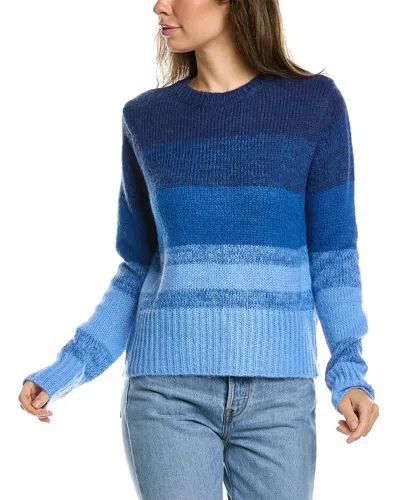 Lea & Viola Ombre Wool-blend Sweater In Blue