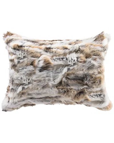 Lifestyle Brands Rabbit Fur Pillow